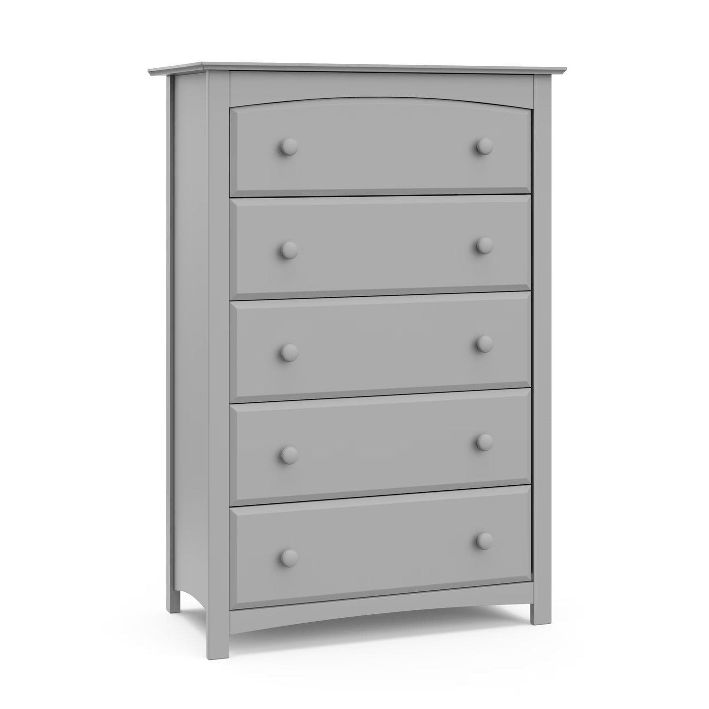 Storkcraft Kenton 5 Drawer Nursery Dresser, Pebble Gray