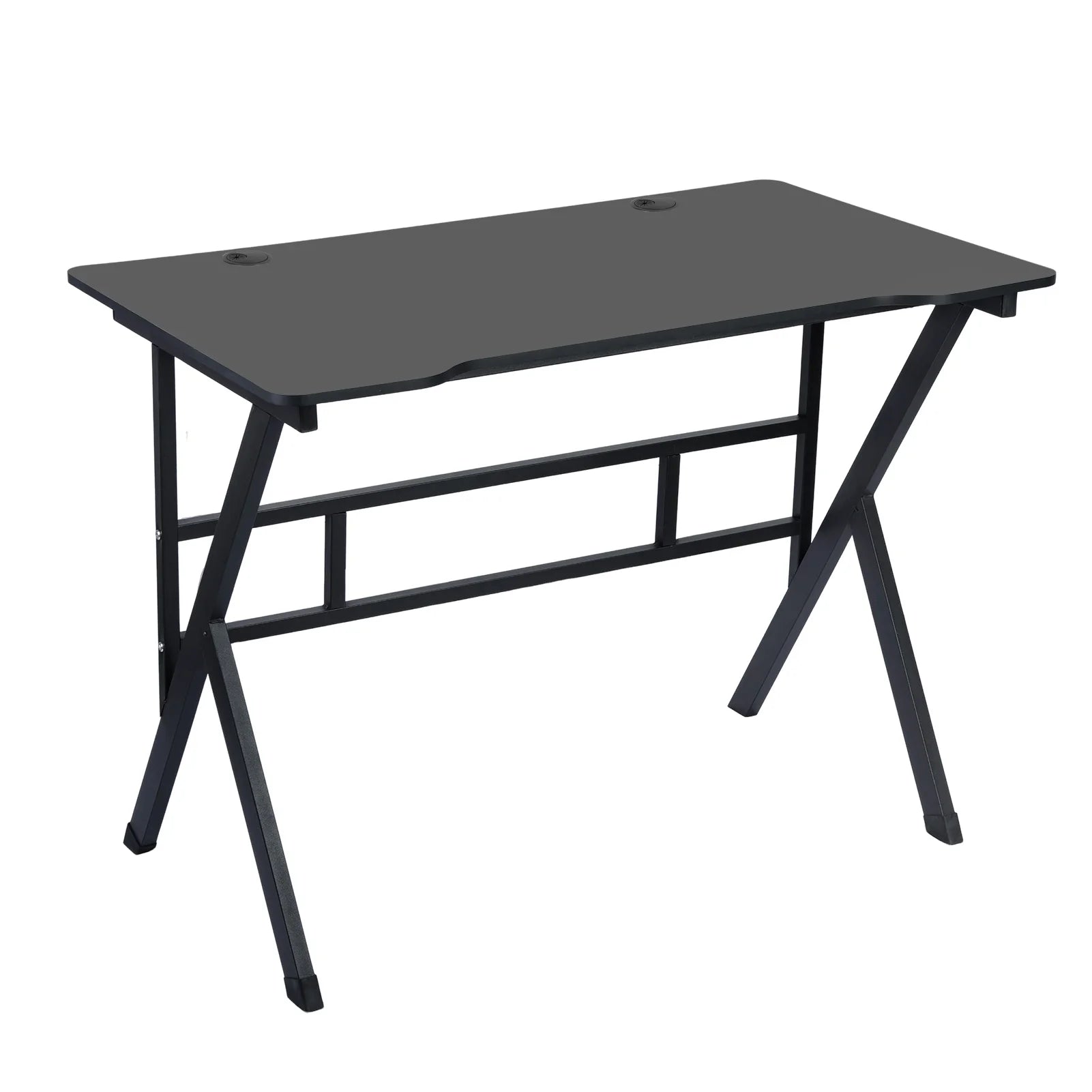 StarBay Gamer Desk Computer Desk Sturdy PC Workstation Desk for Home Office with Cable Holes, Ergonomic Design