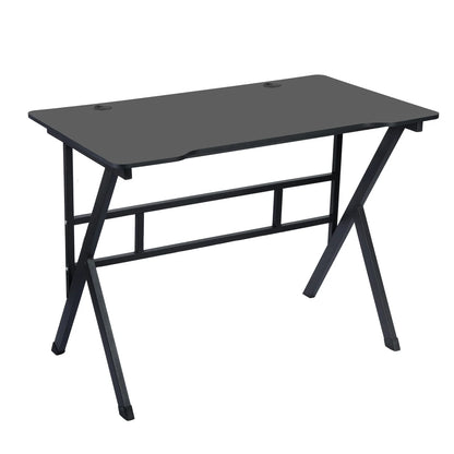StarBay Gamer Desk Computer Desk Sturdy PC Workstation Desk for Home Office with Cable Holes, Ergonomic Design