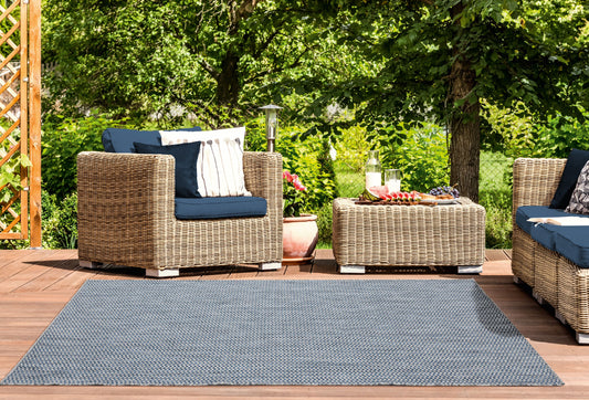 United Weavers Mali Attara Contemporary Geometric Area Rug, Blue, 5'3" x 7'6"