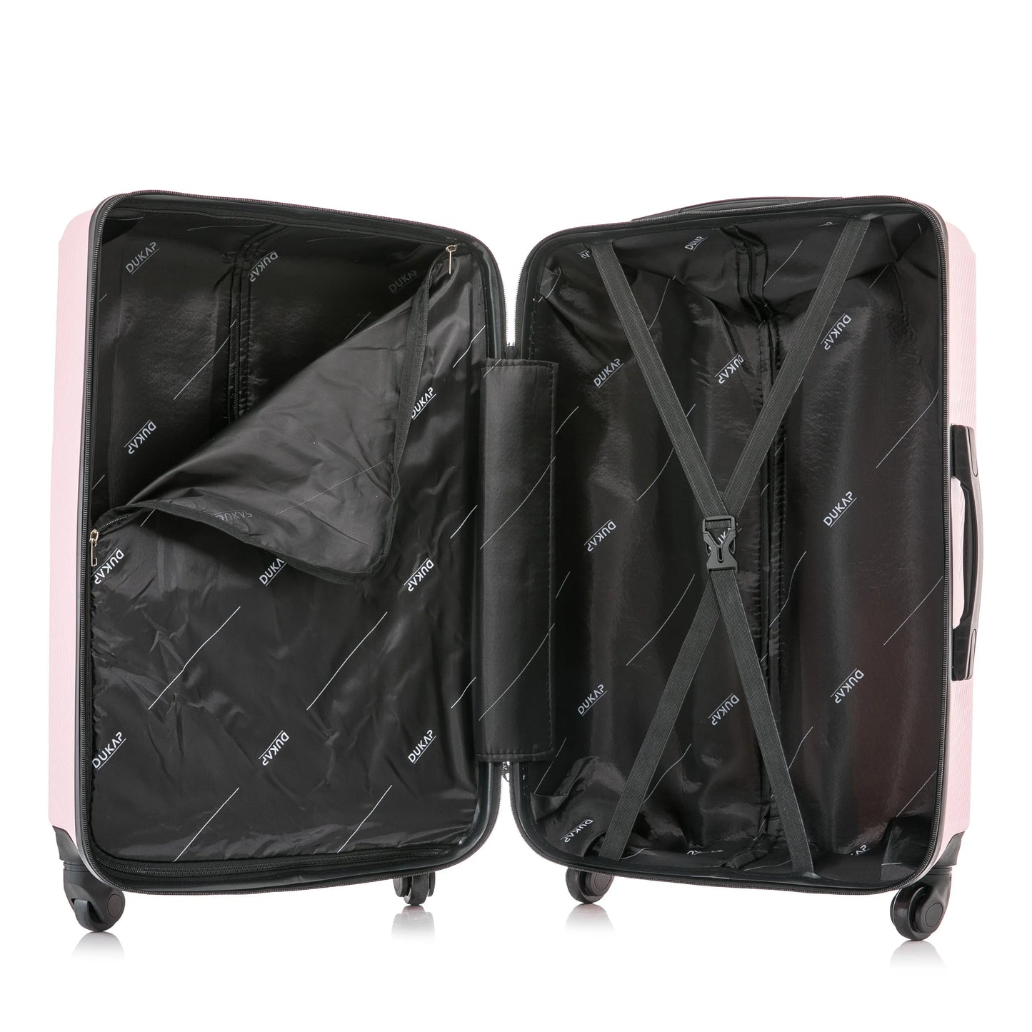 DUKAP Discovery 28" Hardside Lightweight Luggage with Spinner Wheels, Handle and Trolley, Pink