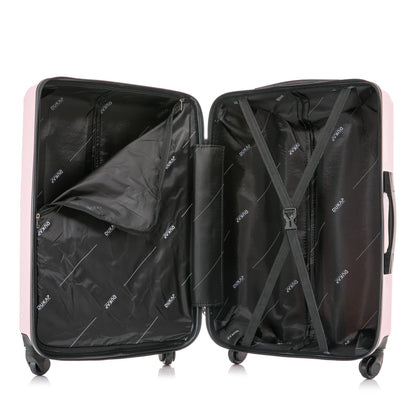 DUKAP Discovery 28" Hardside Lightweight Luggage with Spinner Wheels, Handle and Trolley, Pink