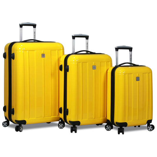 World Traveler Contour Hardside 3-Piece Spinner Luggage Set - Yellow