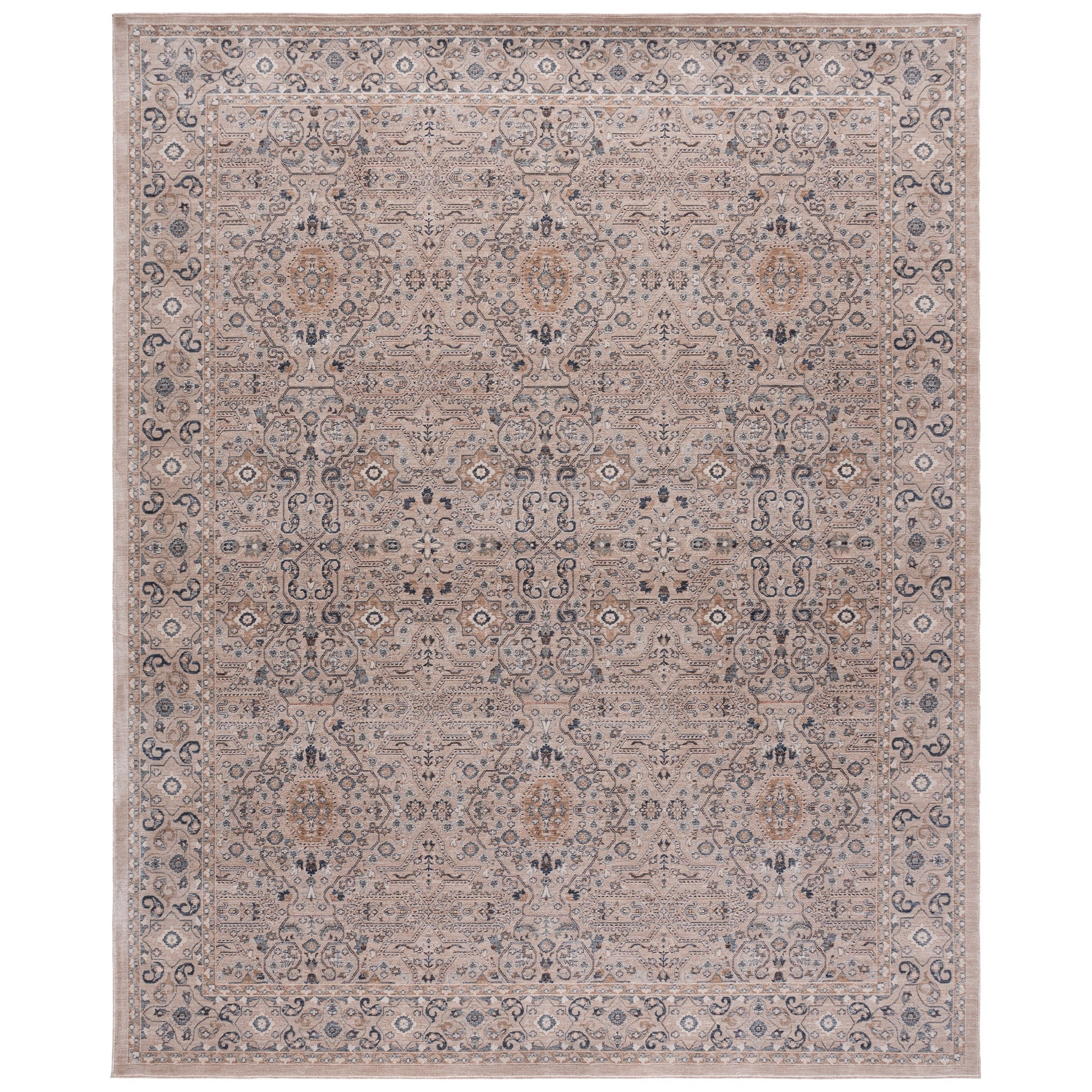Safavieh Sutton Area Rug, Beige Navy, 8’ x 10’