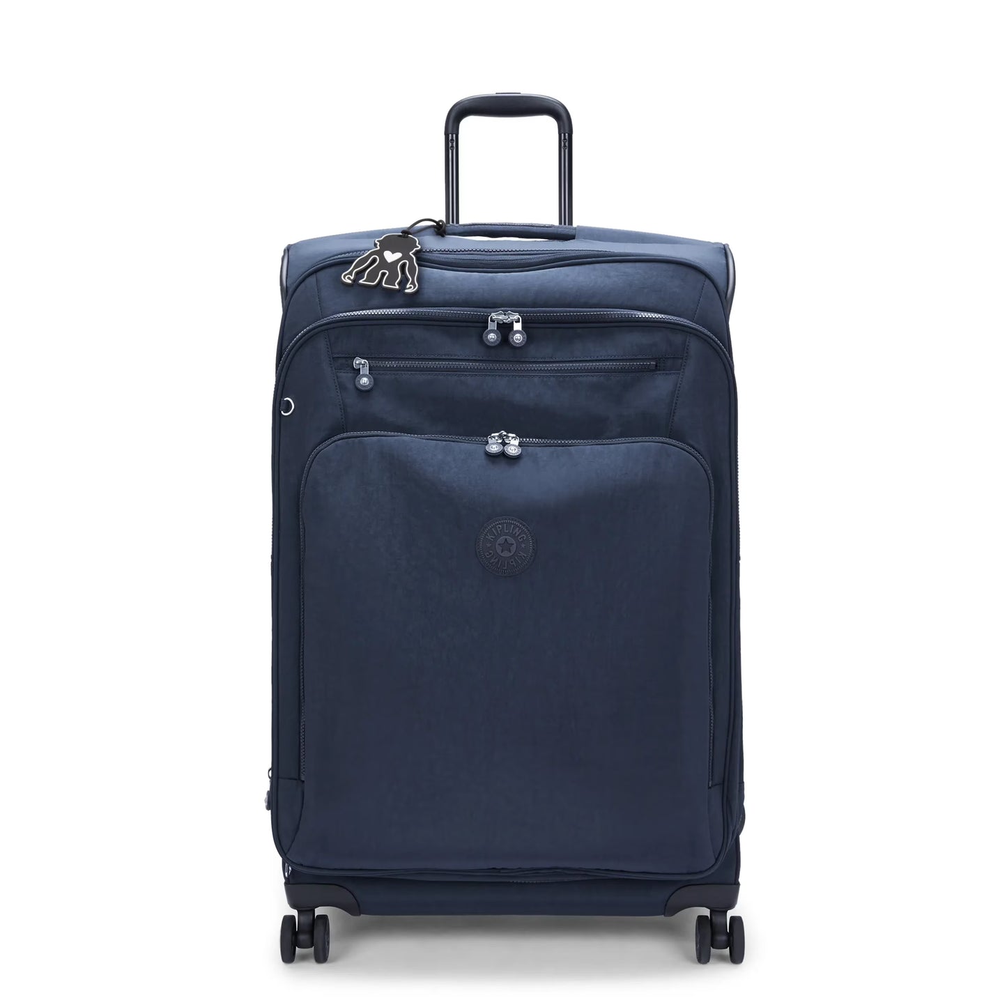 Kipling New Youri Spin Large 4 Wheeled Rolling Luggage Black Noir