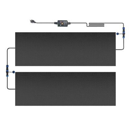 MOPHOTO Heated Snow Melting Mats, Electric Snow Melting Mats, Heated Outdoor Mats for Winter Walkways and Decks, No-Slip Snow and Ice Melt Heated Sidewalk Mat, Connectable w/Power Cord (20" x 60")