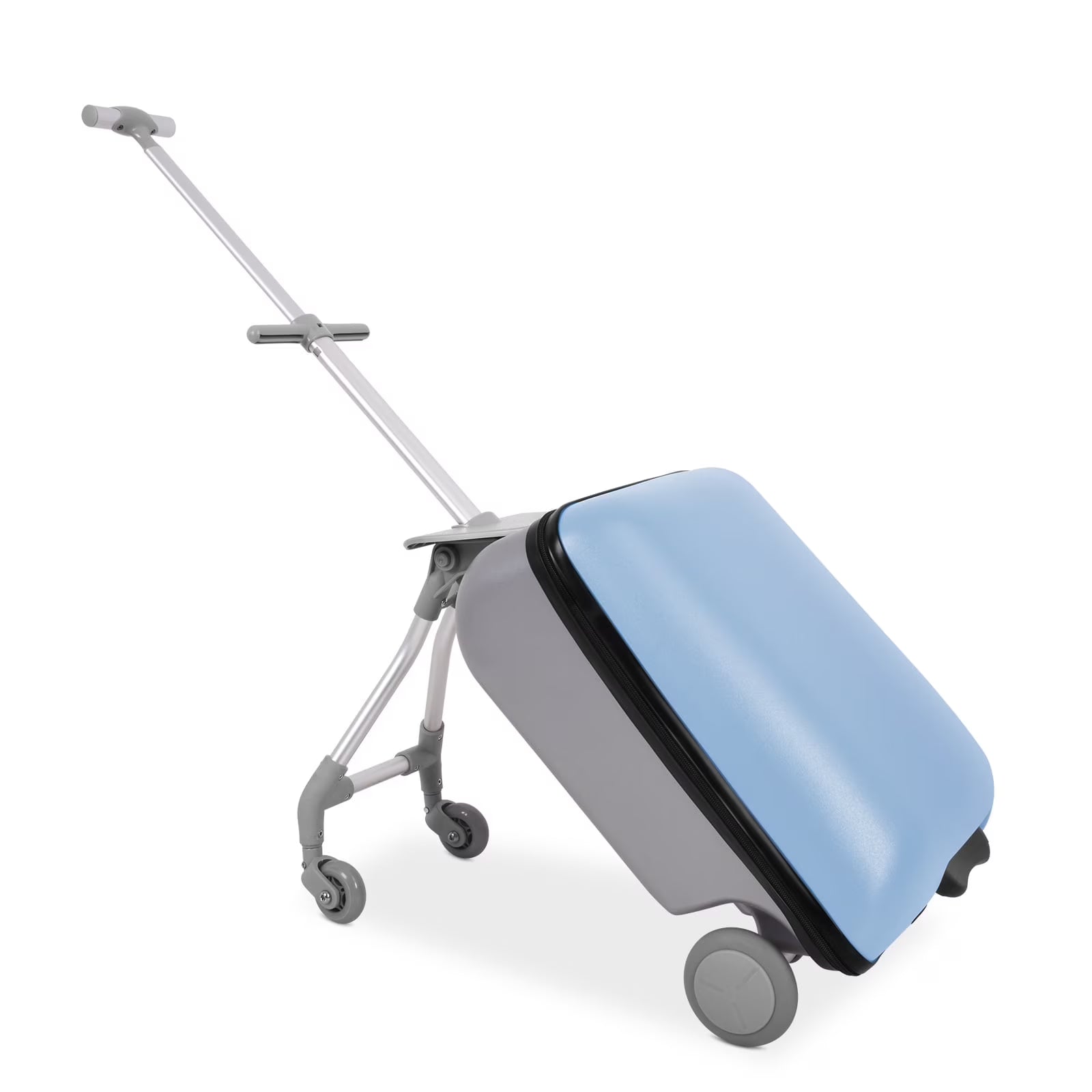 Fridtrip 20 Inch Hardside Carry on Luggage - 3-in-1 Kids Ride-on Suitcase with Spinner Wheels, Child Seat & Stroller Design, Lightweight Hard Shell Travel Luggage with Large Capacity for Family Trips