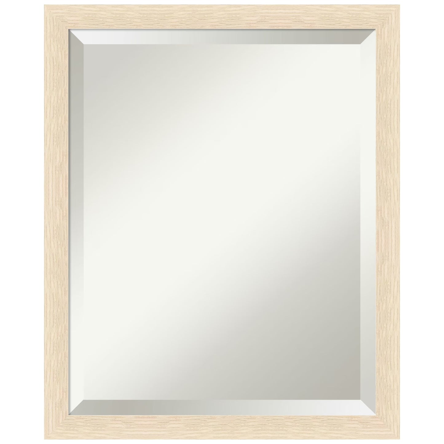 Amanti Art Woodgrain Stripe Beveled Wood Wall Mirror 22 x 18 in.