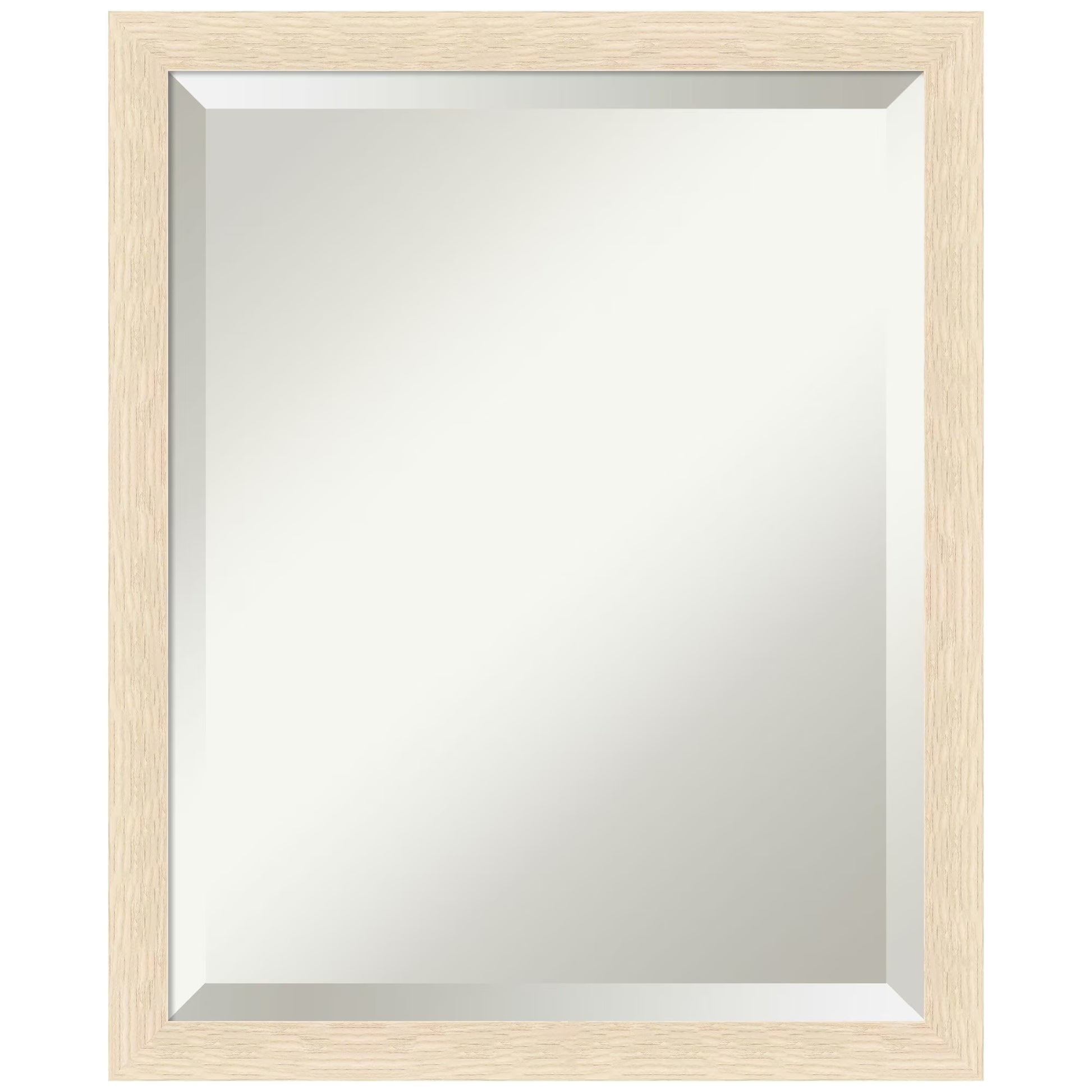 Amanti Art Woodgrain Stripe Beveled Wood Wall Mirror 22 x 18 in.