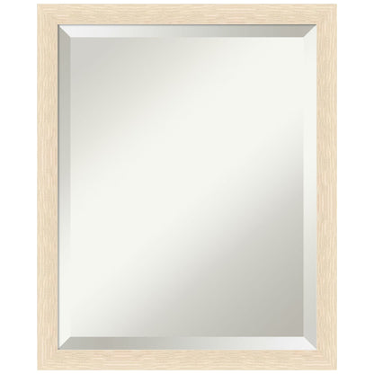 Amanti Art Woodgrain Stripe Beveled Wood Wall Mirror 22 x 18 in.