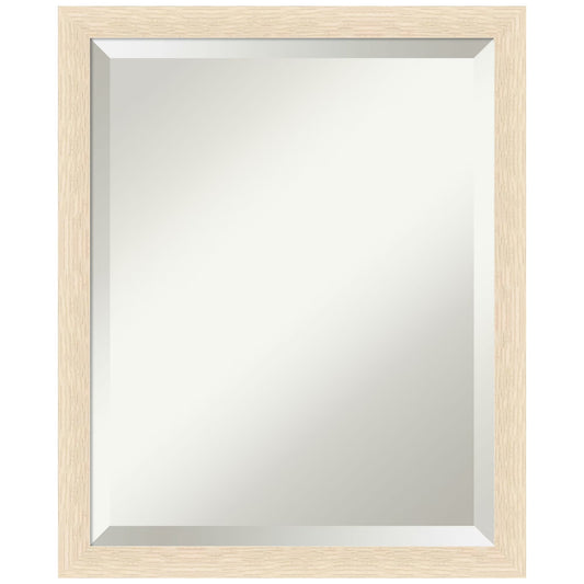 Amanti Art Woodgrain Stripe Beveled Wood Wall Mirror 22 x 18 in.