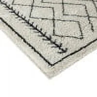 Flash Furniture Rectangular Bohemian Ivory Area Rug, 5' x 7'