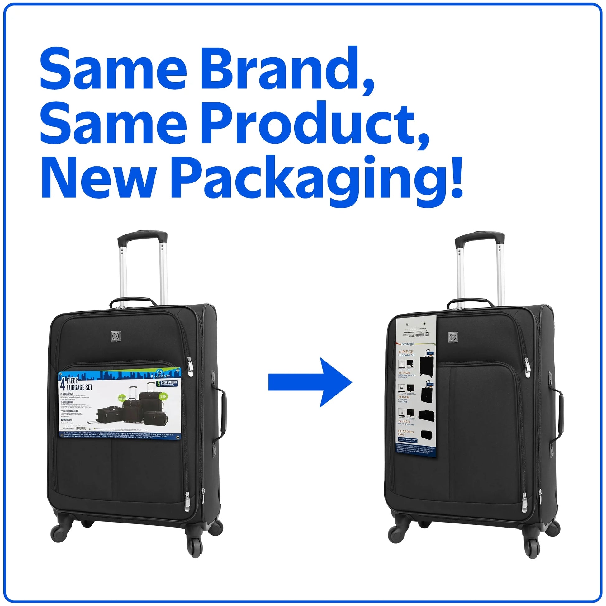 The Protege 4 Piece Luggage Set