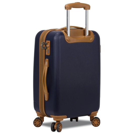 Dejuno Legion New Generation 3-pc Hardside Spinner TSA Combination Lock Luggage Set - Navy