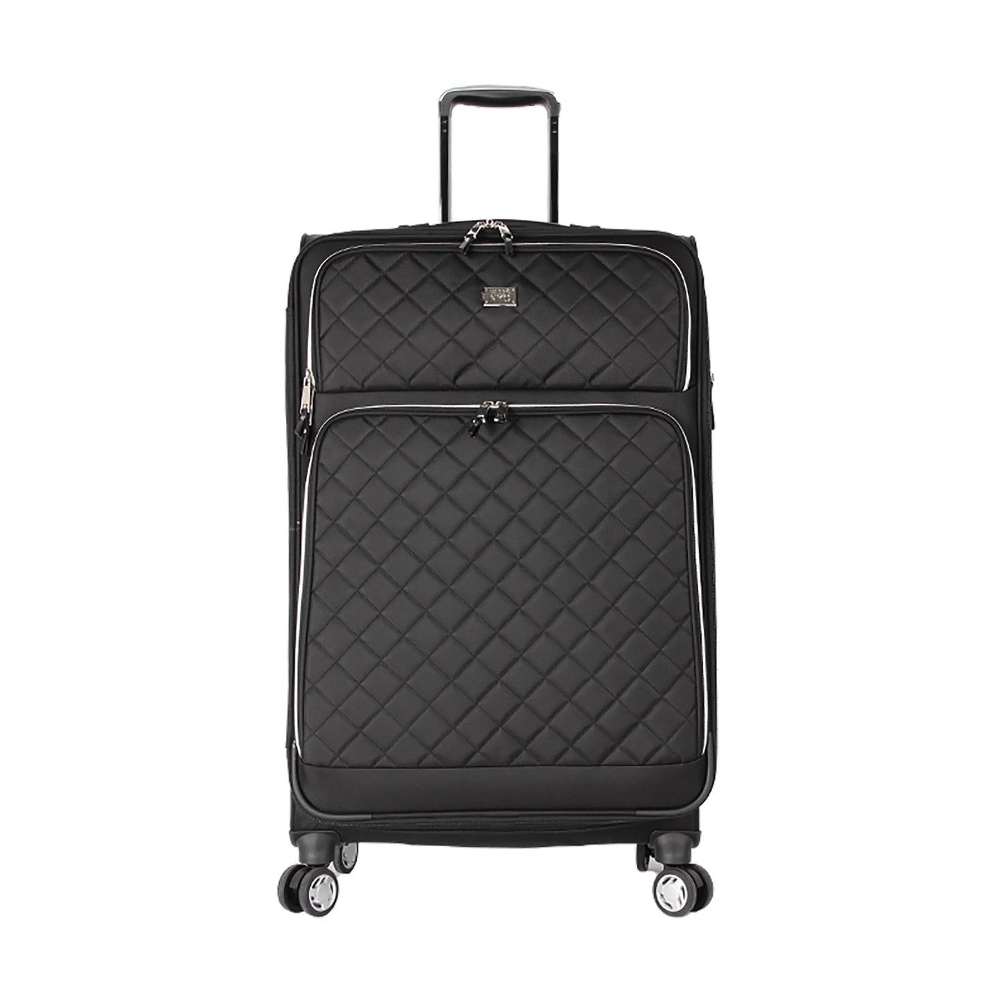 MADDEN NYC, Aesthetic Soft Side 28" Expandable Checked Luggage, Black
