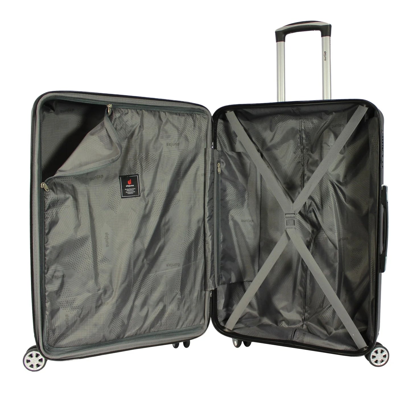 Dejuno Tutin 3-Piece Hardside Spinner Luggage Set With TSA Lock - Olive