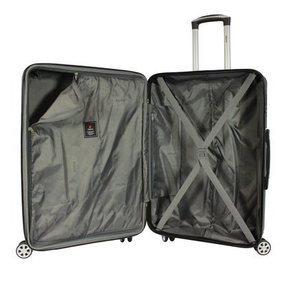 Dejuno Tutin 3-Piece Hardside Spinner Luggage Set With TSA Lock - Olive
