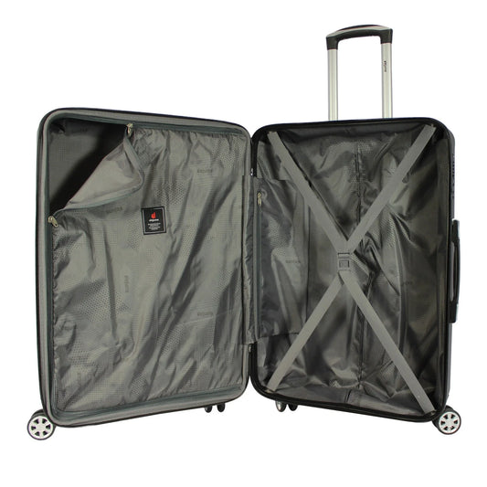 Dejuno Tutin 3-Piece Hardside Spinner Luggage Set With TSA Lock - Olive