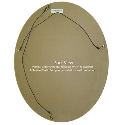 OVALCREST Oval Beveled Wall Mirror for Home Decor - Philadelphia Style