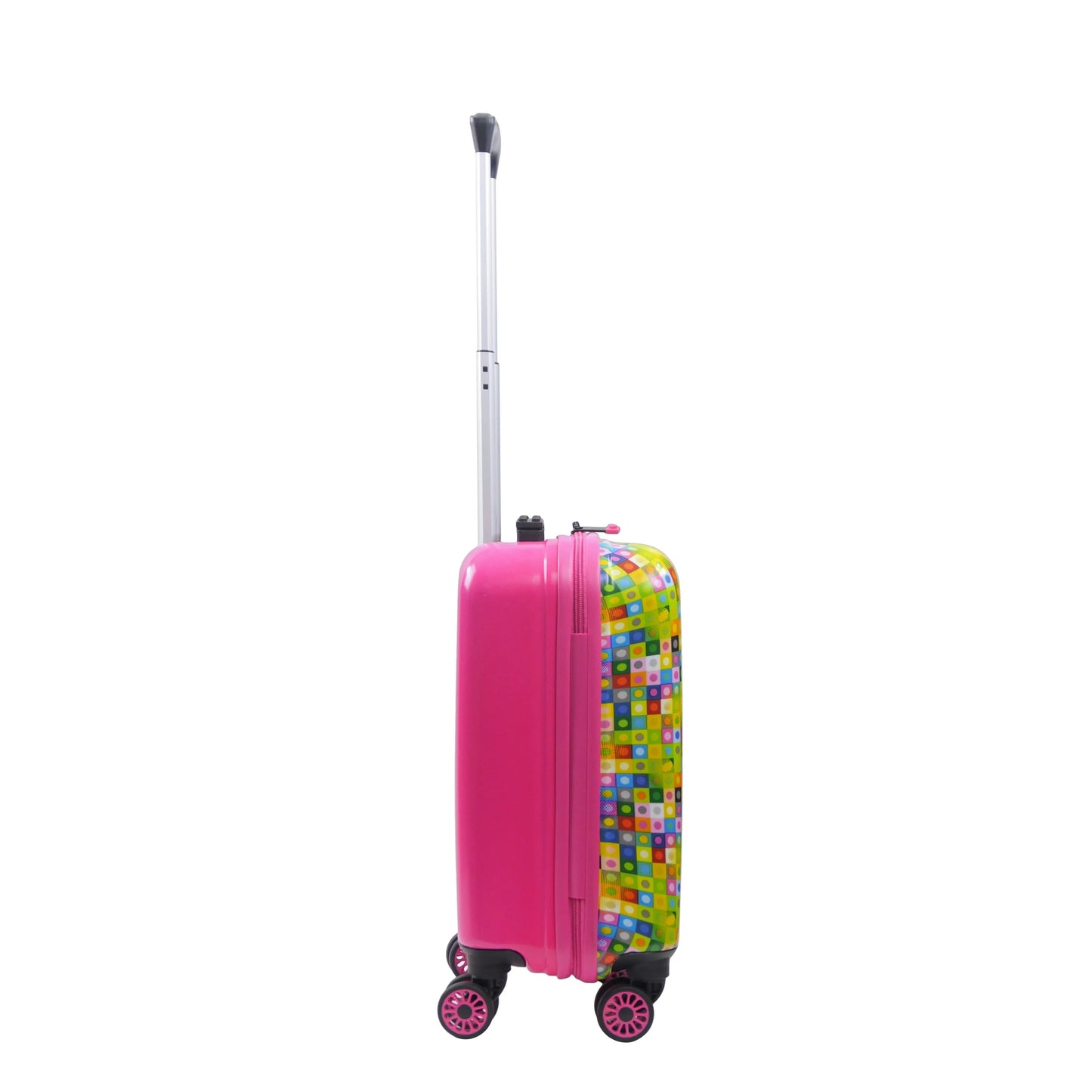 LEGO 18 Inch Kids Rolling Luggage, Play Date Hardshell Carry On Suitcase with Spinner Wheels, Multi