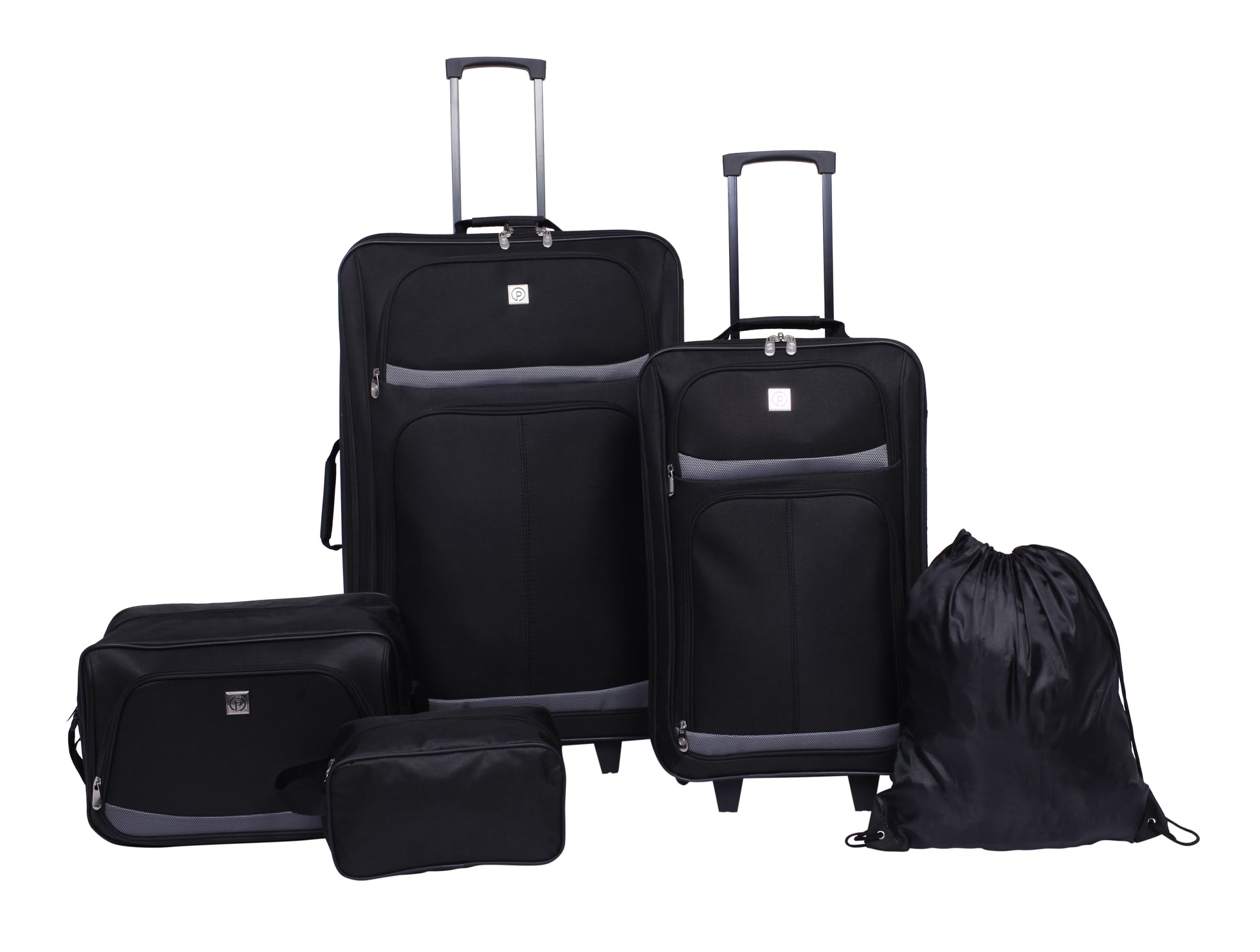 Protege 5-Piece Softside Luggage Set, Black