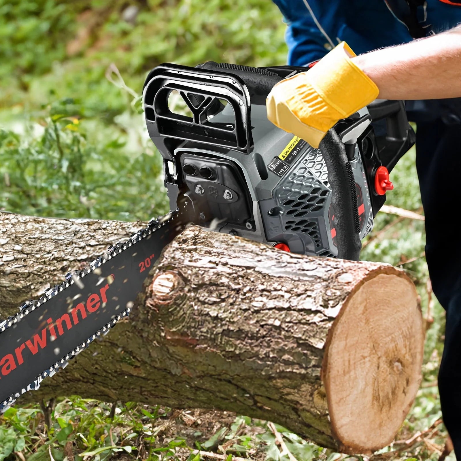 Garwinner Chainsaw Gas Powered 20in. 62CC 2-Stroke Gasoline Chainsaw for Trees/Farm/Garden 6220G