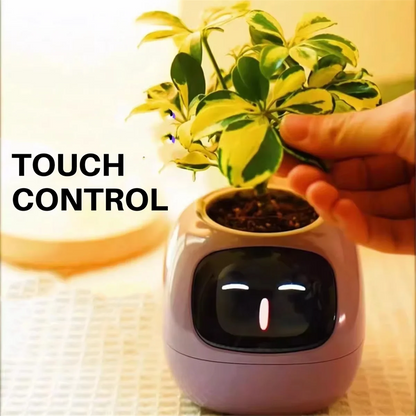 IntelligentFlowerpot Plant Robot Plant Maintenance Customization Smart Robot Rich Expression Interaction CompanionGift,A
