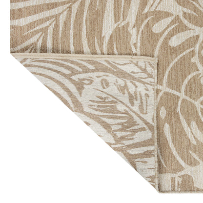 Better Homes & Gardens Neutral Palm Outdoor Rug, 9' x 12'