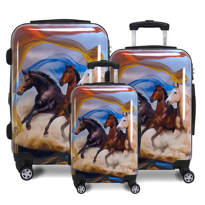 Chariot Stallion 3-Piece Hardside Expandable Spinner Luggage Set