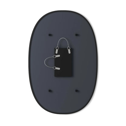 Umbra Hub Oval 24x36" Wall Mirror Black