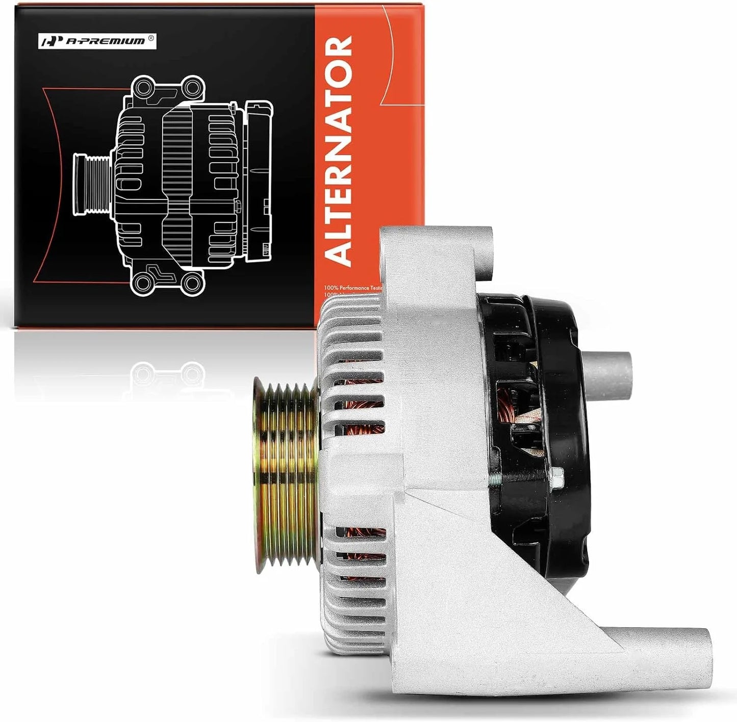 A-Premium Alternator Compatible with Ford Taurus & Mercury Sable, 2002 2003 2004 2005, V6 3.0L, 12V 120A/130A 6 Groove 75mm Pulley Clockwise, Replace# 2F1UBB, 2F1Z10346BA