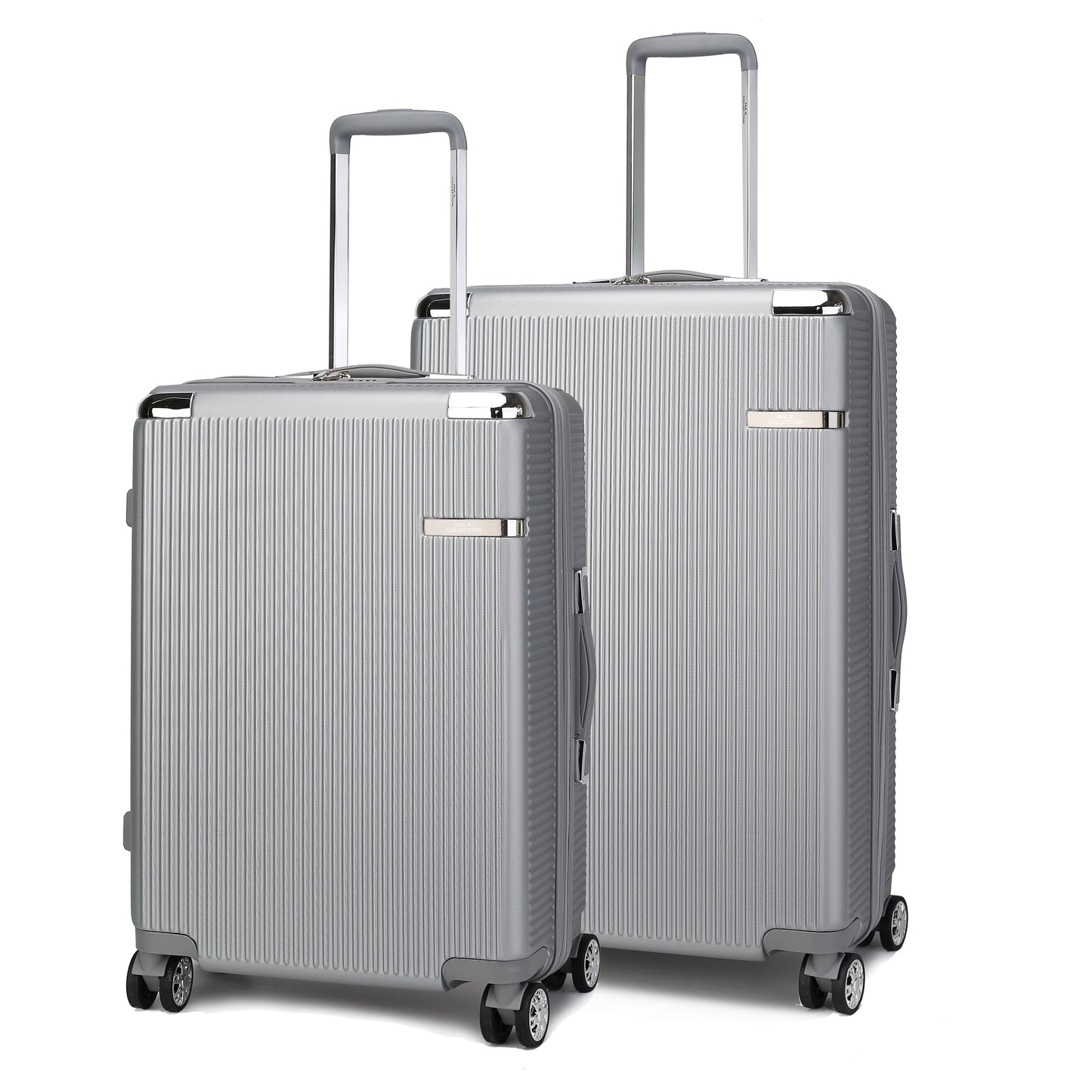 MKF Collection Felicity Extra Large & Large Hardside Luggage 2 pcs, Luxurious Travel Suitcase by Mia K - Rose Gold