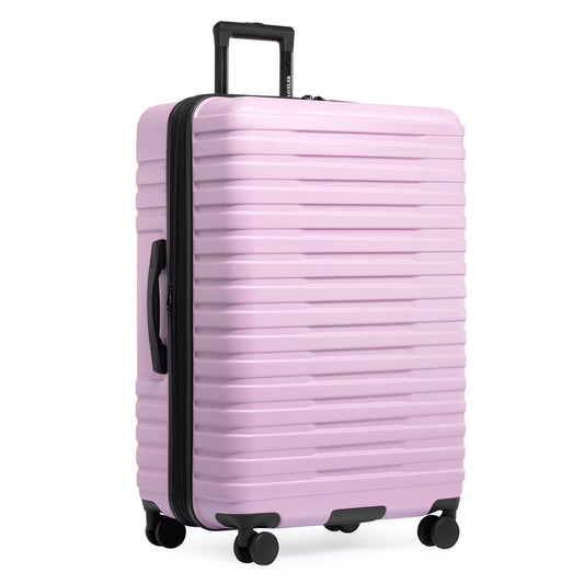 U.S. Traveler Boren Hardside Rugged Spinner Luggage, Lavender, 30" Checked Large