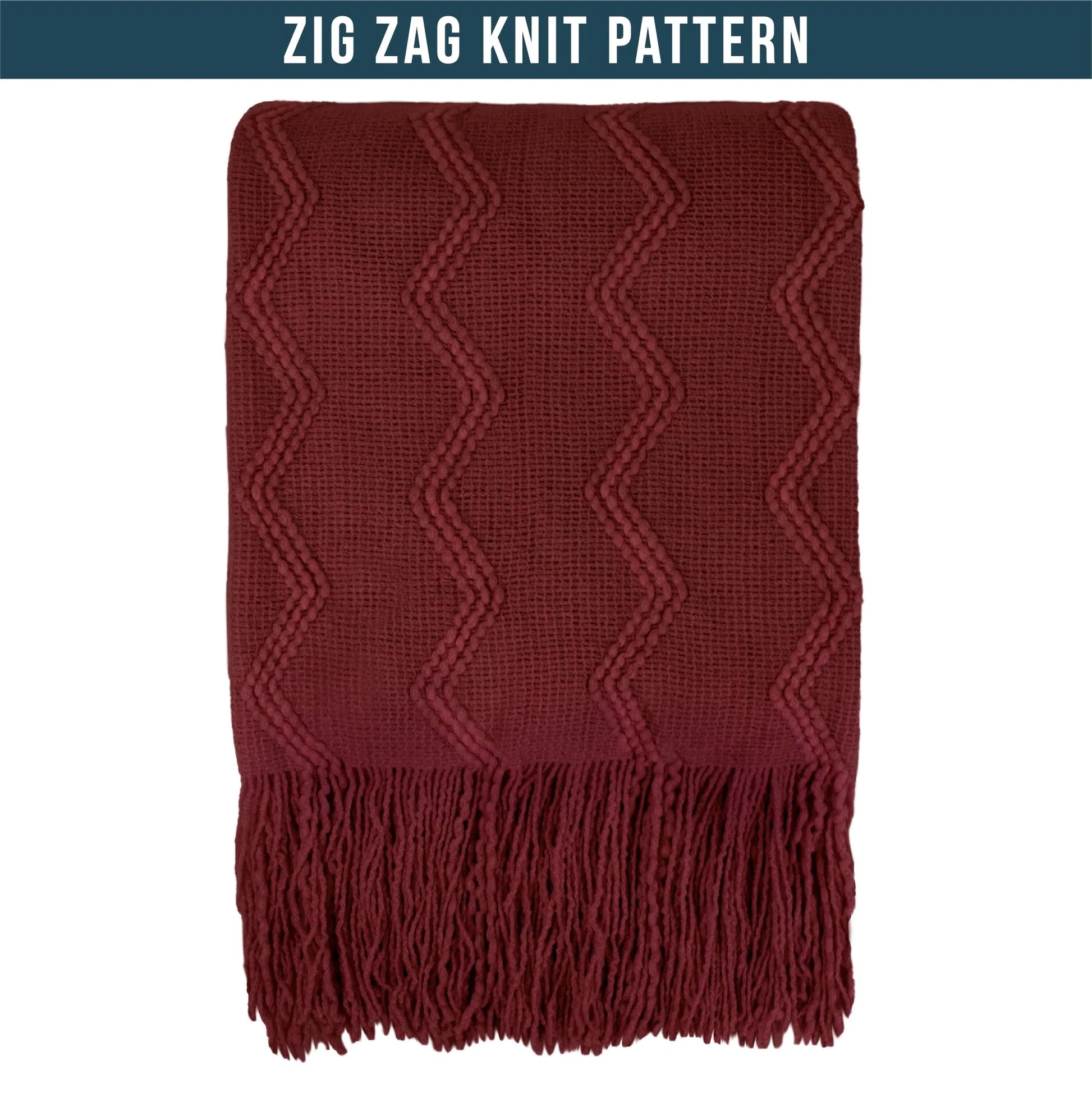 PAVILIA Maroon Red Knit Throw Blanket Couch, Soft Knitted Boho Farmhouse Home Decor Woven Throw, Cozy Decorative Afghan Bed Sofa, Outdoor Summer Fall Gift Lightweight, Burgundy Wine Cranberry, 50x60