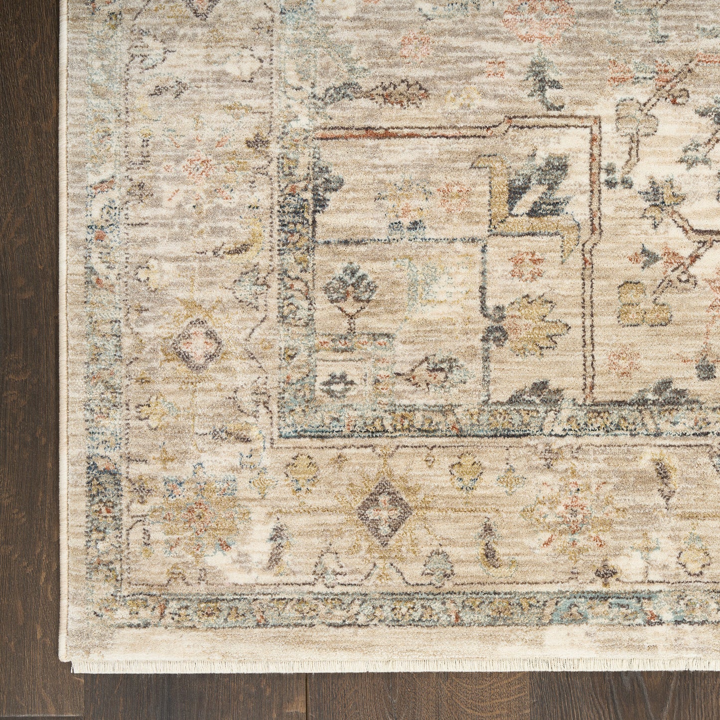 Nourison Antiqua Area Rug, Rose 5’3” x 7’6”