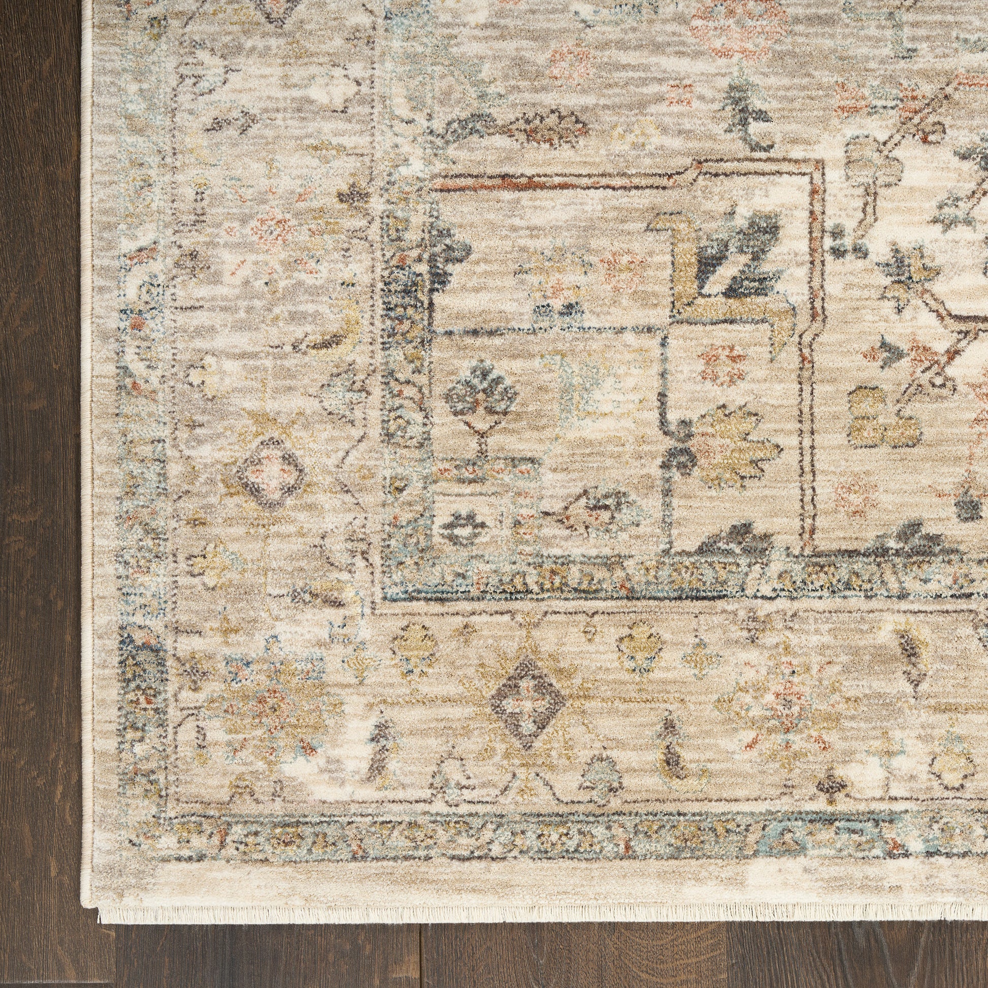 Nourison Antiqua Area Rug, Rose 5’3” x 7’6”