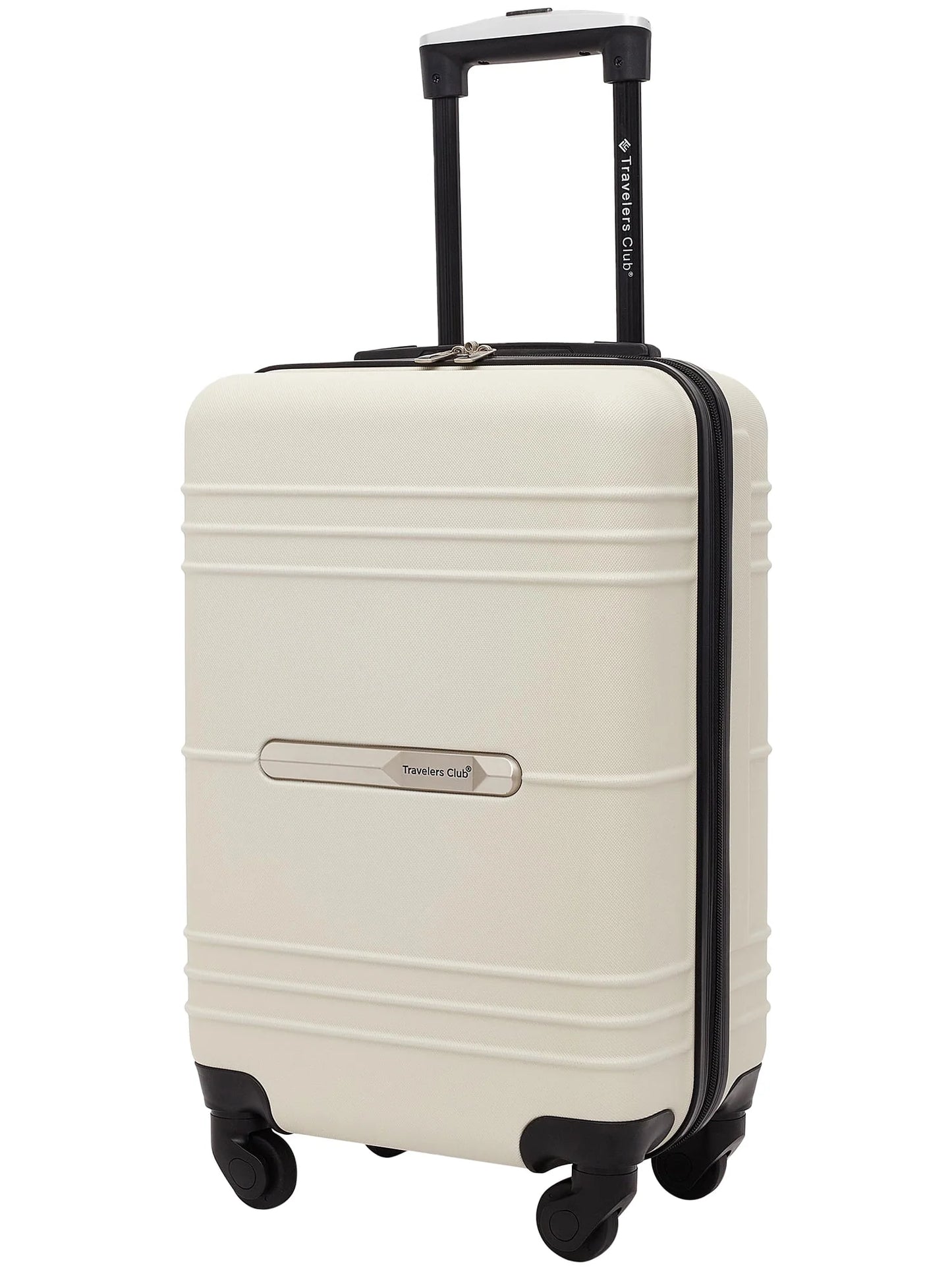 Travelers Club Richmond Hardside 20" Rolling Carry-on Luggage - Bone white