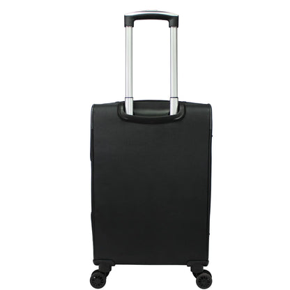 CalBags Kemyer Softside Lightweight 3-Piece Expandable Spinner Luggage Set - Black