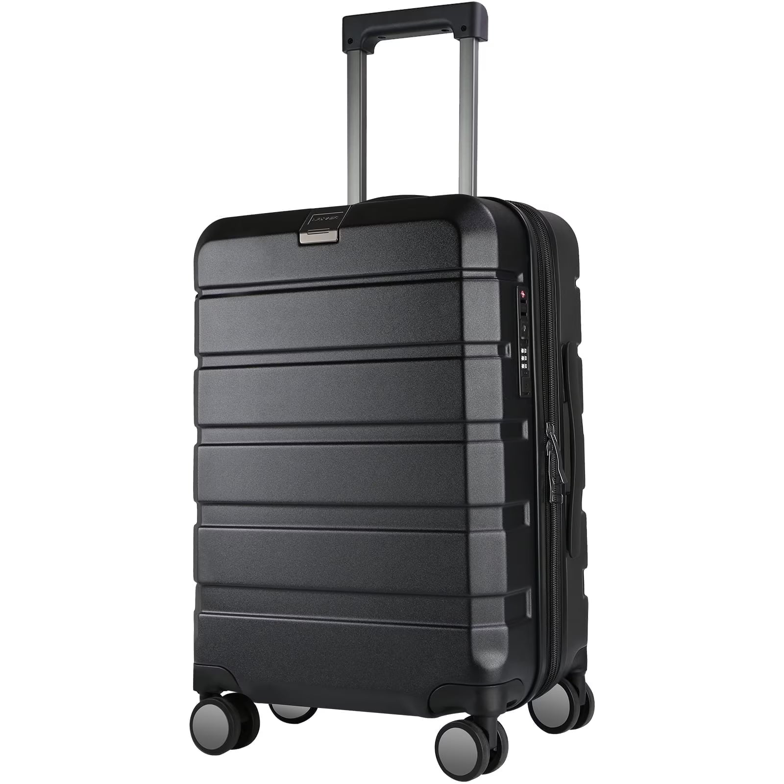 KROSER Carry On Luggage 20" Hardside Expandable with Spinner Wheels & Built-in TSA Lock, Durable Suitcase Rolling Luggage with USB Port, White
