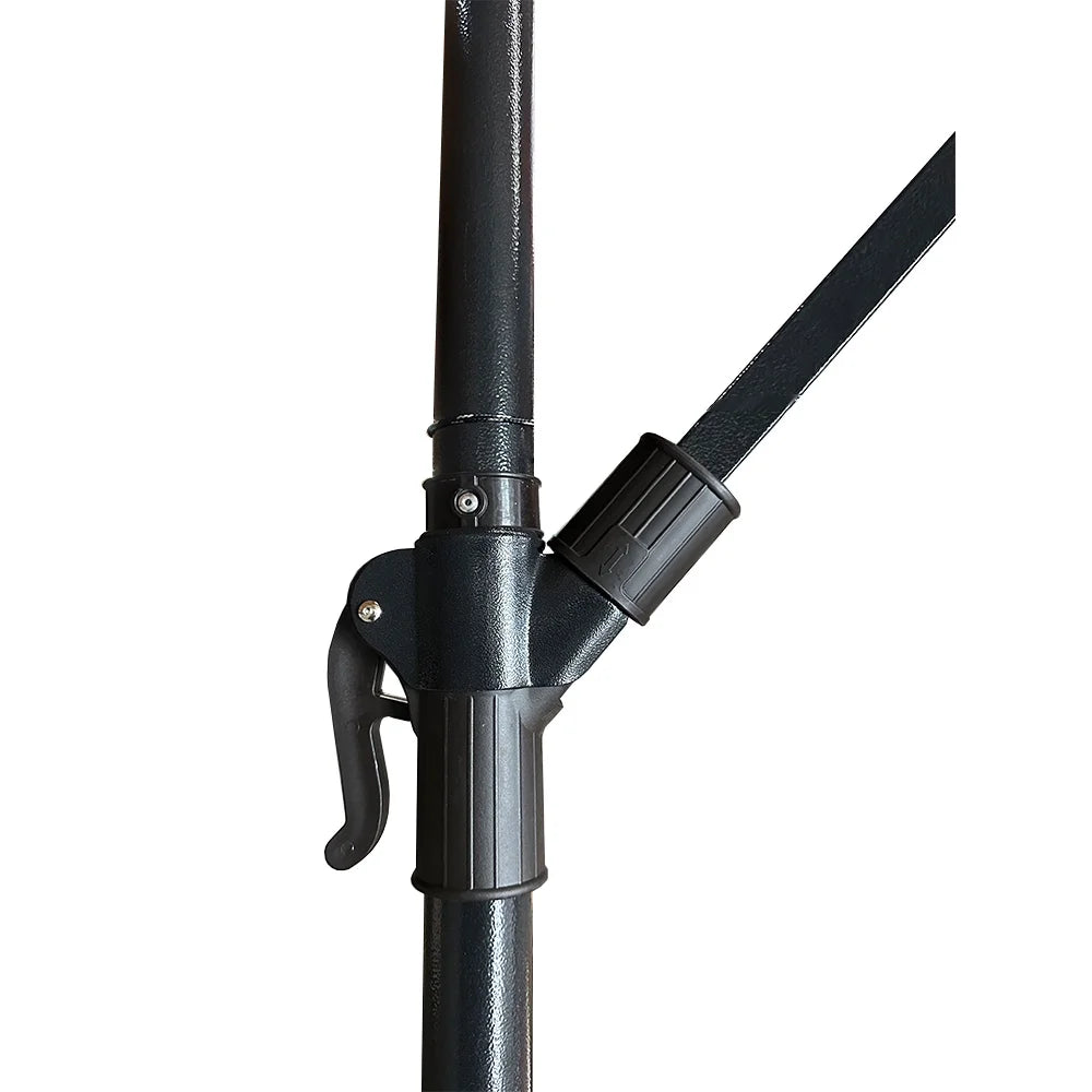 Garden Winds Custom Fit Replacement Canopy Top Cover Compatible with The Living Accents UMSCS10E04OBD 10' Offset Umbrella - Upgraded Performance Riplock 350 Fabric