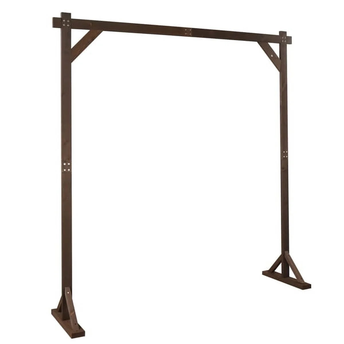 Dark Brown Decorative Garden Arch - Heavy-Duty Fir & Rustproof Iron for Climbing Plants, Roses - 84.6" Tall Outdoor Arch for Backyards, Garden Entries