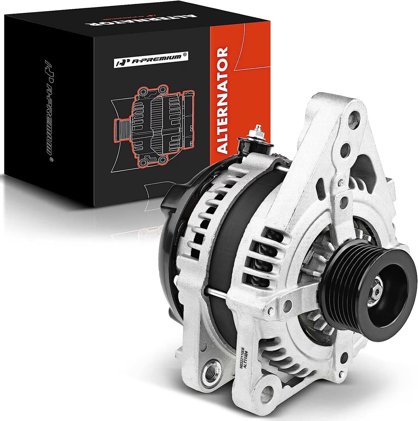 A-Premium Alternator Compatible with Toyota FJ Cruiser 2007 2008 2009 V6 4.0L, 100A 12V 7-Groove Pulley Clockwise, Replace# 27060-31120, 27060-0P030