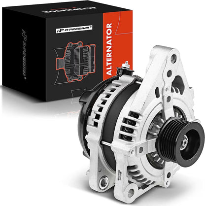 A-Premium Alternator Compatible with Toyota FJ Cruiser 2007 2008 2009 V6 4.0L, 100A 12V 7-Groove Pulley Clockwise, Replace# 27060-31120, 27060-0P030