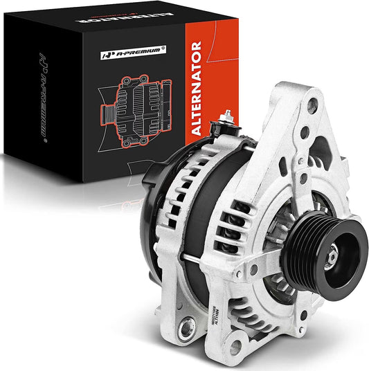 A-Premium Alternator Compatible with Toyota FJ Cruiser 2007 2008 2009 V6 4.0L, 100A 12V 7-Groove Pulley Clockwise, Replace# 27060-31120, 27060-0P030