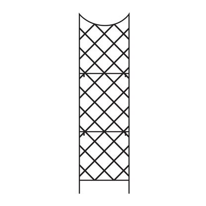 Panacea 89655 Giant Metal Trellis for Climbing Plants, Outdoor Garden Obelisk, Black, 108"H