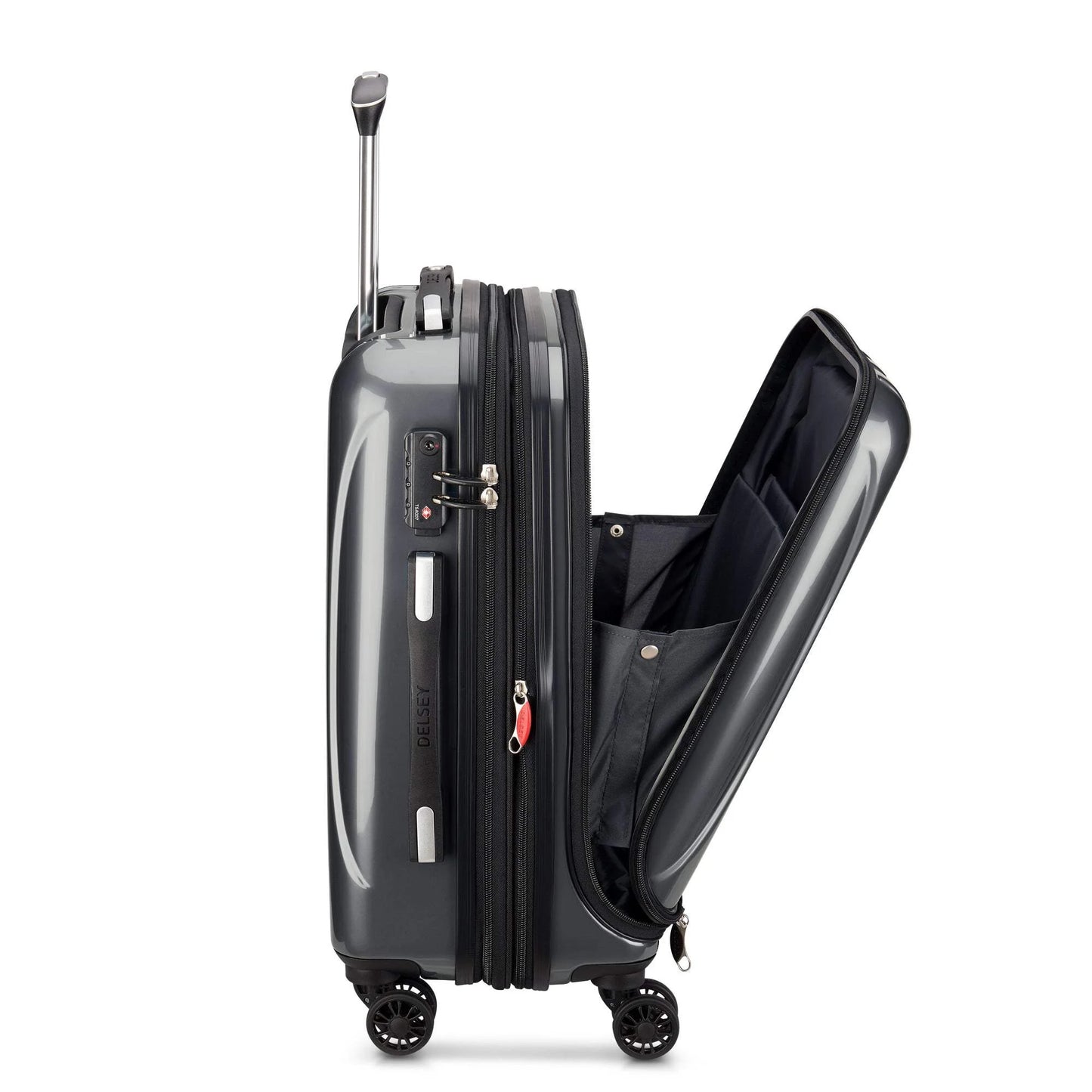 DELSEY PARIS Helium Aero 19" Hardside Spinner Carry-On Luggage, Steel Grey