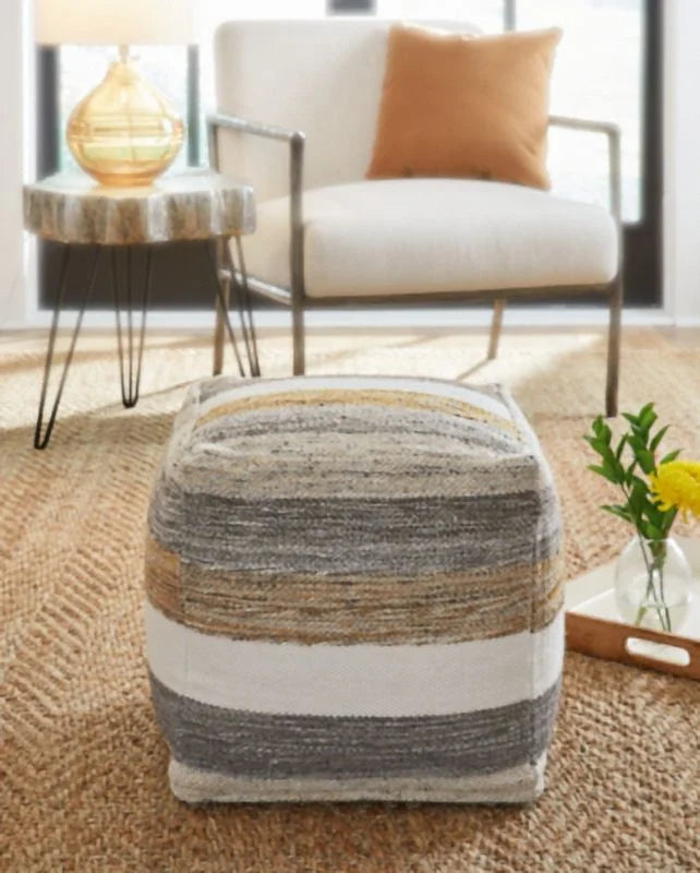 Signature Design by Ashley Casual Josalind Pouf Multi
