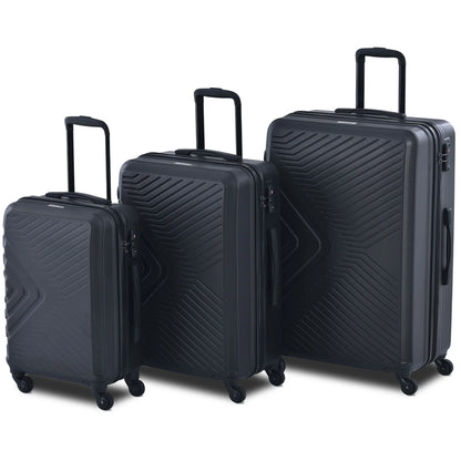 3 Piece Navy Luggage Travel Set, 20" 24" 28" Carry on Luggage with Spinner Wheels, Lightweight Hard Case Luggage Travel Suitcase Christmas Gifts for Business Trip Holiday Travel Cruise