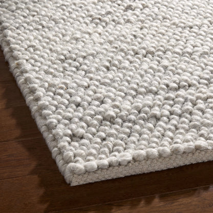 TOWN & COUNTRY TERRA Olea Bubble Texture Handcrafted 100% Wool Area Rug, Beige, 5'x7°