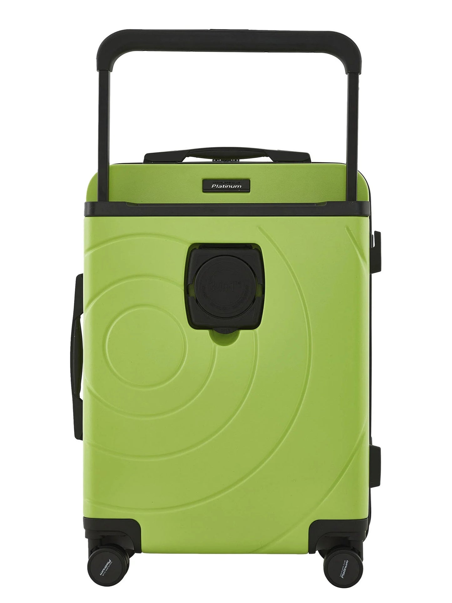 Travelers Club 2pc Rolling Hard Case Travel Luggage Set with Extra Wide Telescopic Handle , Lime